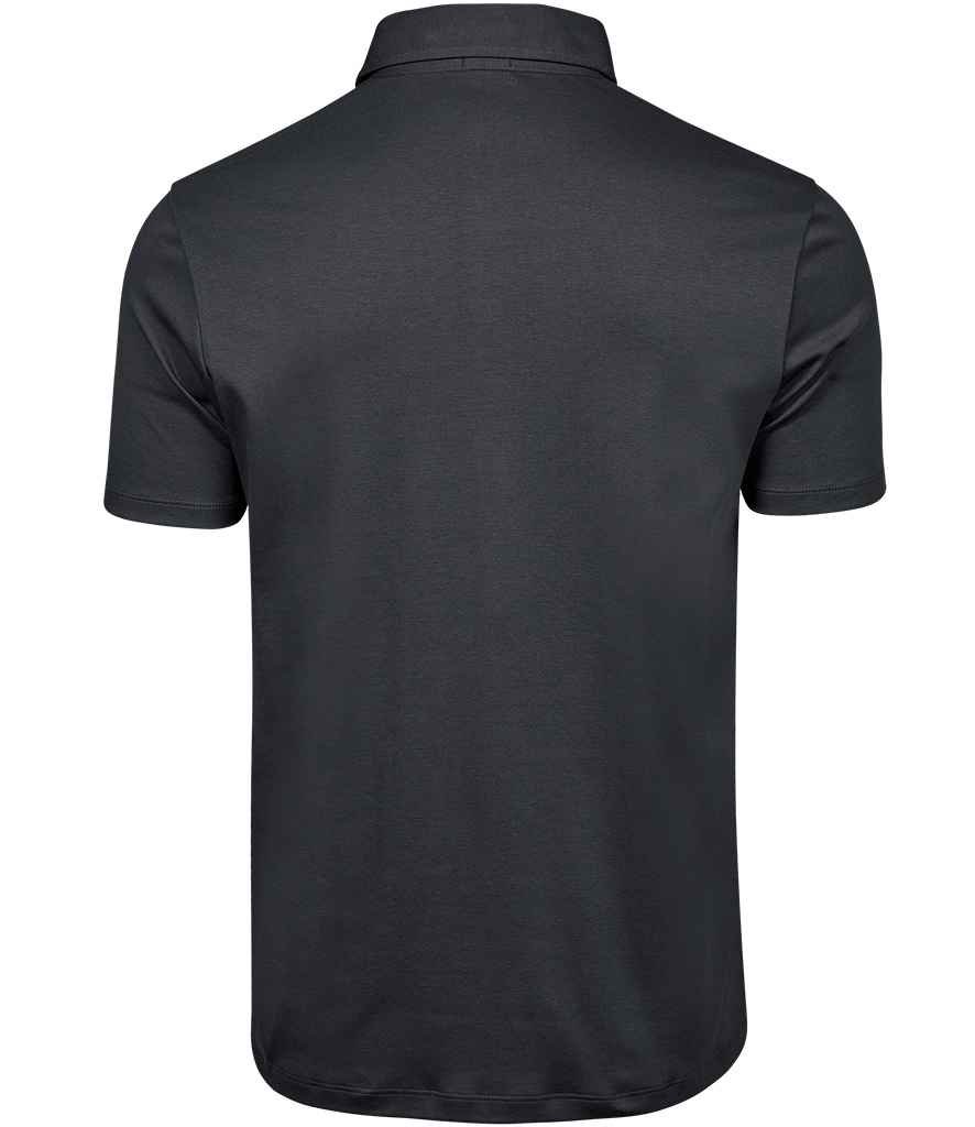 Tee Jays Pima Cotton Interlock Polo Shirt | Dark Grey - Eg Clothing UK