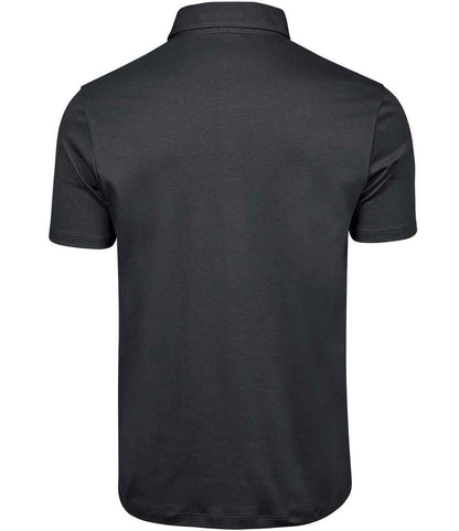Tee Jays Pima Cotton Interlock Polo Shirt | Dark Grey - Eg Clothing UK