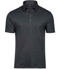 Tee Jays Pima Cotton Interlock Polo Shirt | Dark Grey - Eg Clothing UK