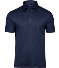 Tee Jays Pima Cotton Interlock Polo Shirt | Navy - Eg Clothing UK