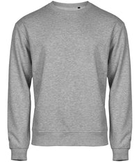 Tee Jays Power Organic Sweatshirt | Heather Grey - Eg Clothing UK