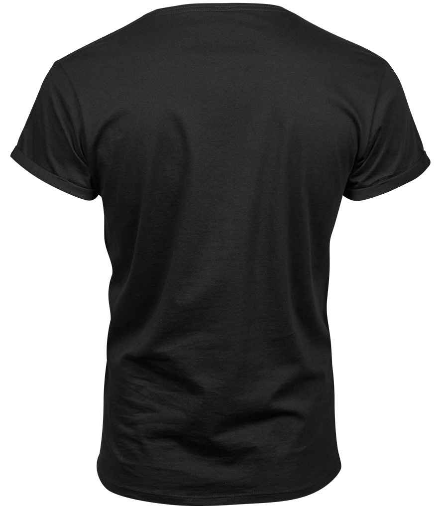 Tee Jays Roll - Up T - Shirt | Black - Eg Clothing UK