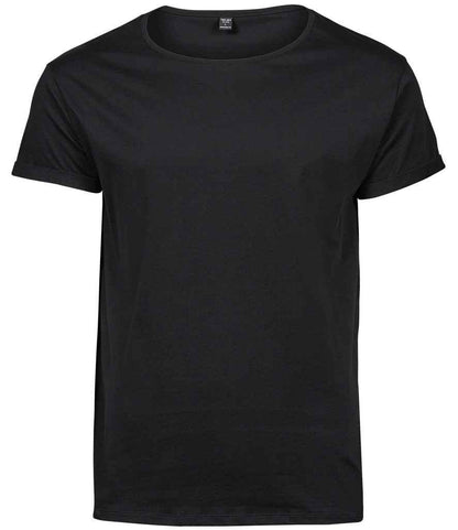 Tee Jays Roll - Up T - Shirt | Black - Eg Clothing UK