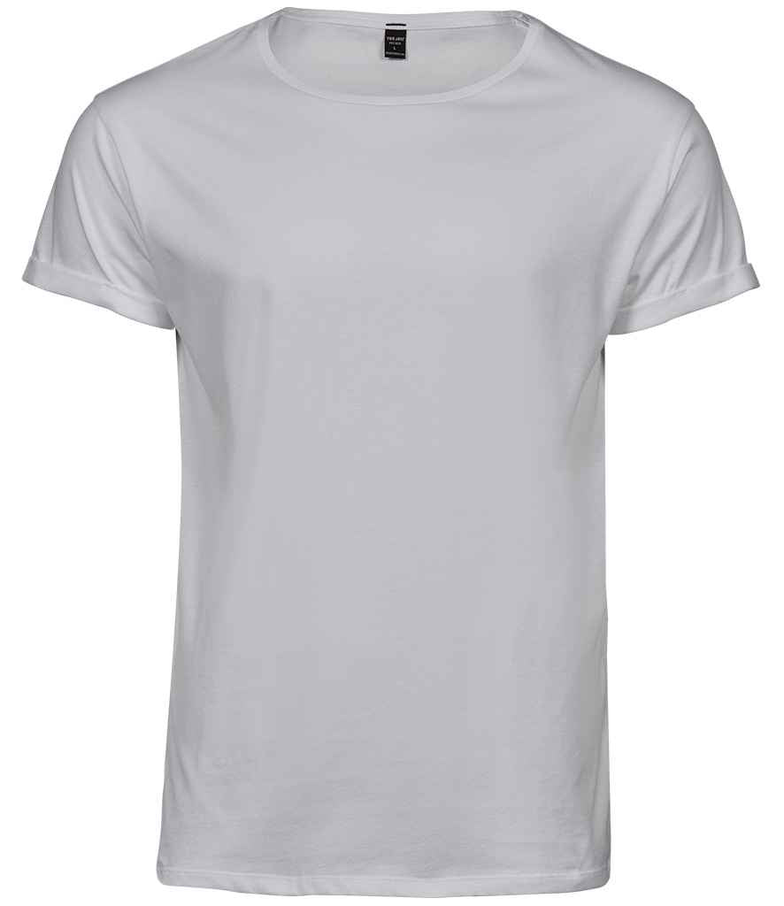 Tee Jays Roll - Up T - Shirt | White - Eg Clothing UK