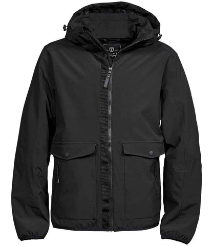Tee Jays Urban Adventure Shell Jacket front view lightweight wind and light rain resistant shell with zip pockets and modern fit