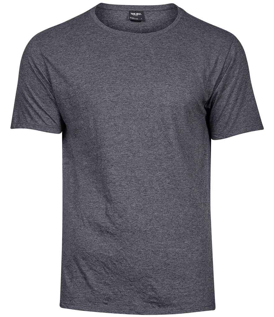 Tee Jays Urban Melange T - Shirt | Black Melange - Eg Clothing UK