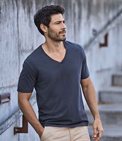 Tee Jays V Neck Sof T - Shirt | Navy - Eg Clothing UK